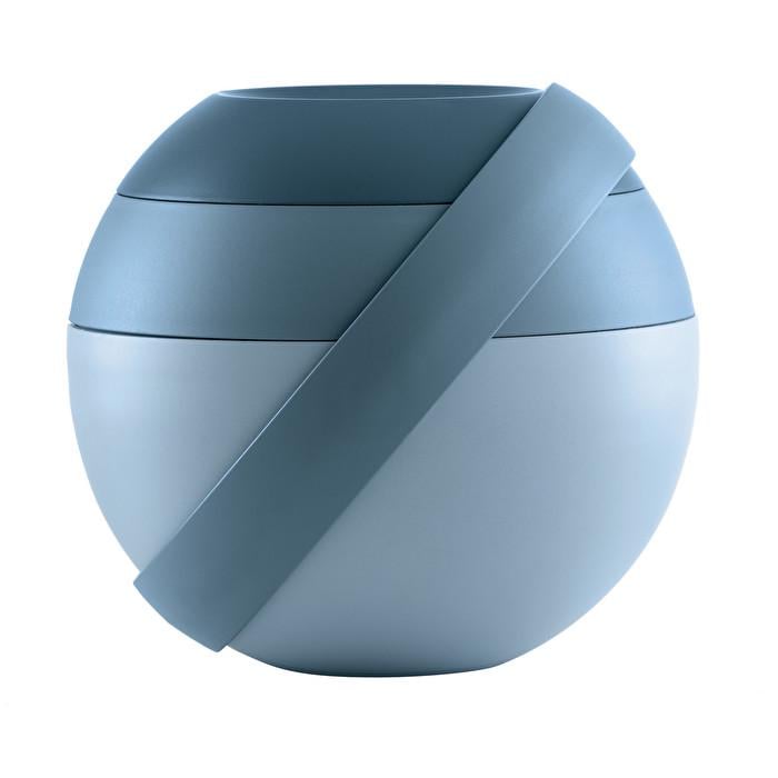 Ланч бокс для салата Guzzini с аккумулятором холода и столовыми приборами Синий (100100161)