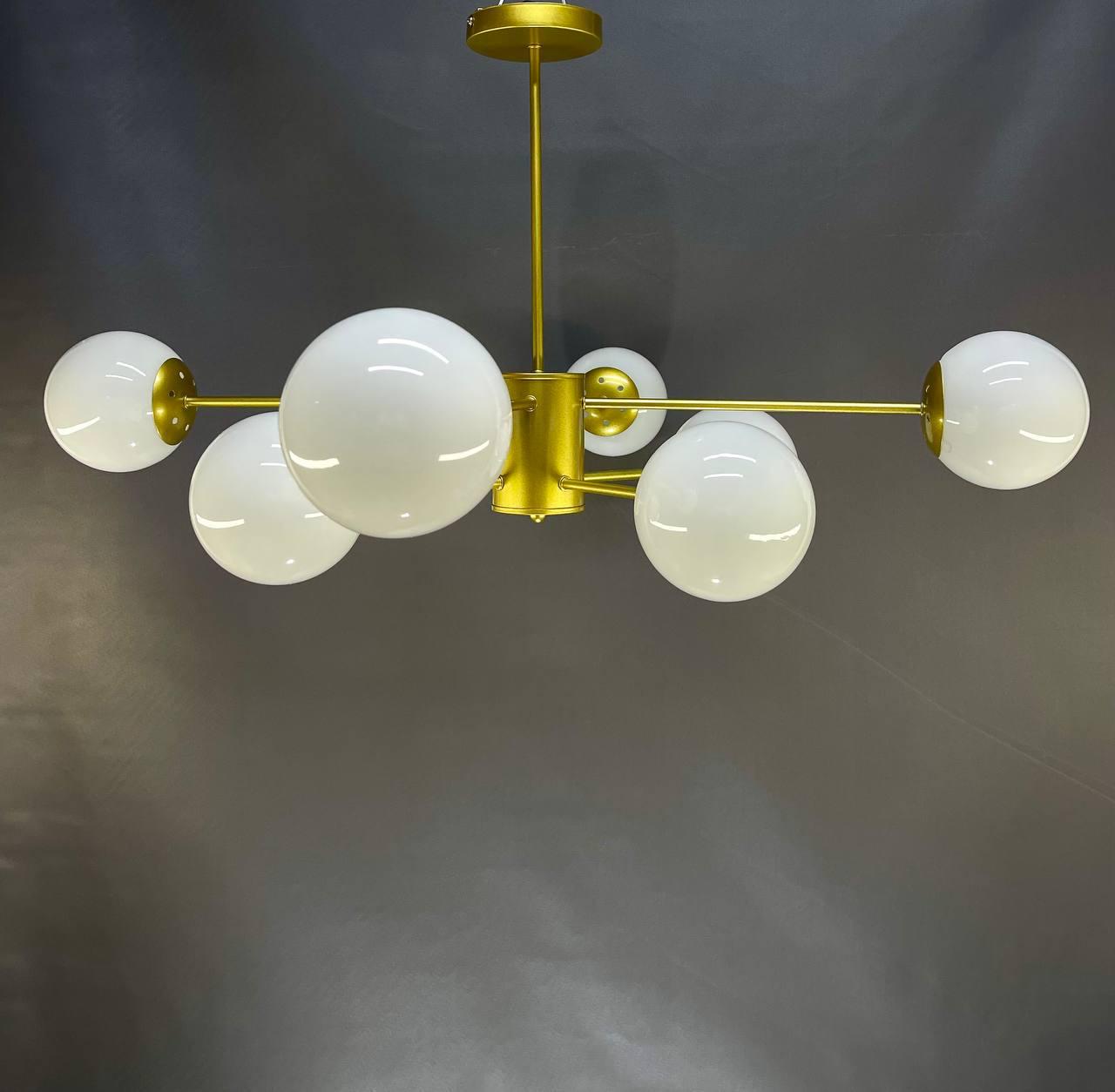 Люстра на 8 плафонів Zilini ER2052-8 Золотий (23885966) - фото 3 Люстра на 8 плафонів Zilini ER2052-8 Золотий (23885966) - фото 3