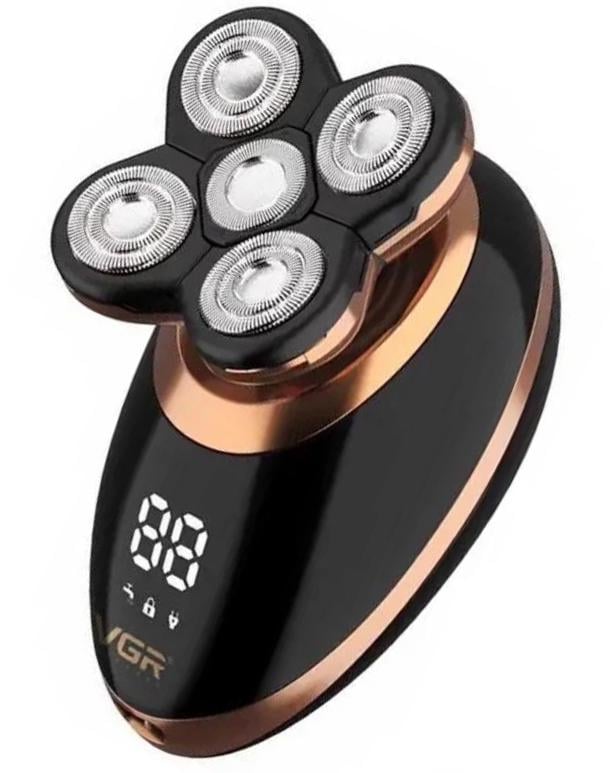 Електробритва-тример VGR V-316 багатофункціональна 5в1 з насадками Чорний (2390000052)