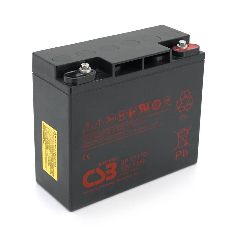 Батарея акумуляторна CSB GP12170I М5 Q4/96 12V 17Ah 181х77х167 мм (36557)