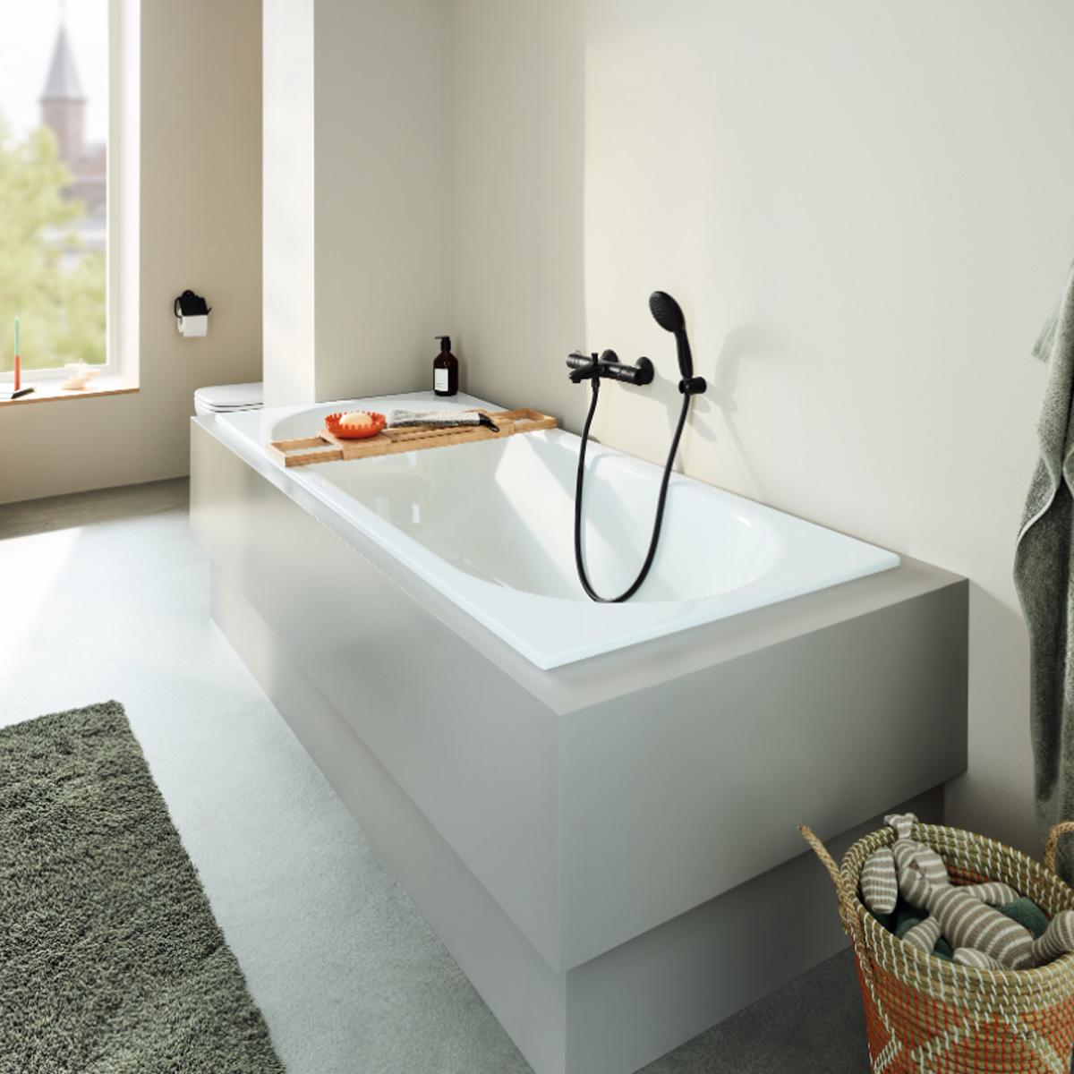 Cмеситель для ванны Grohe Grohtherm 1022032430 с термостатом Черный (225872) - фото 2