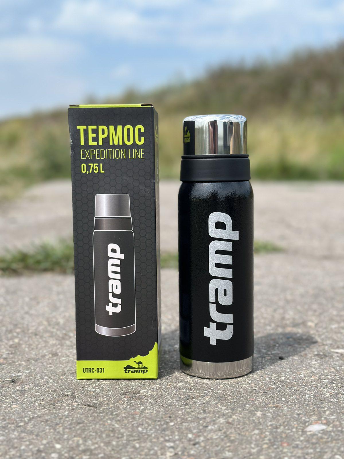 Термос для напитков Tramp expeditio с нержавейки держит 24 ч. 0,75 л (UTRC-031-black) - фото 4 Термос для напитков Tramp expeditio с нержавейки держит 24 ч. 0,75 л (UTRC-031-black) - фото 4