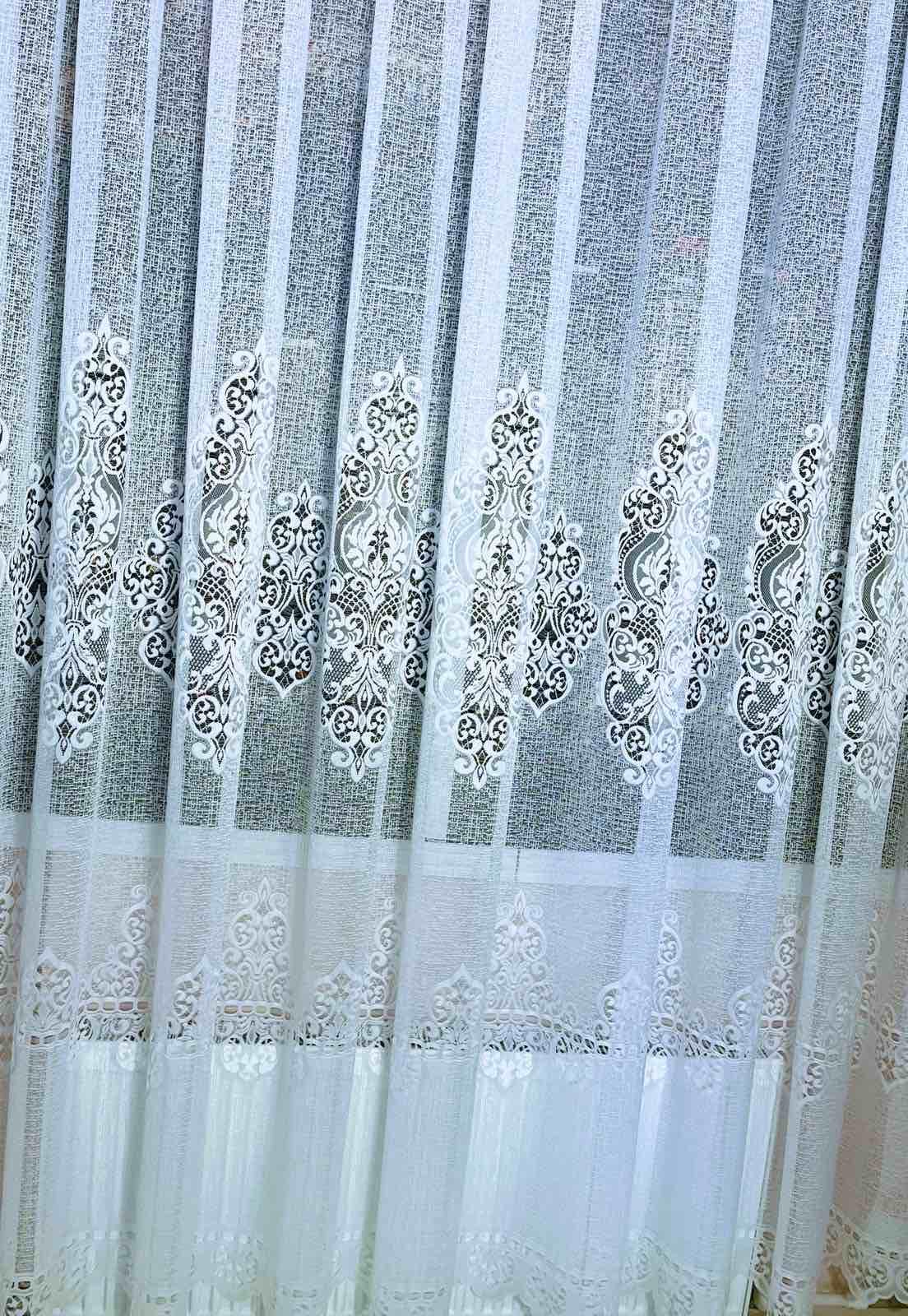 Тюль жаккард Kelebek 647 3x2,7м 1 шт. Белый (35956962)