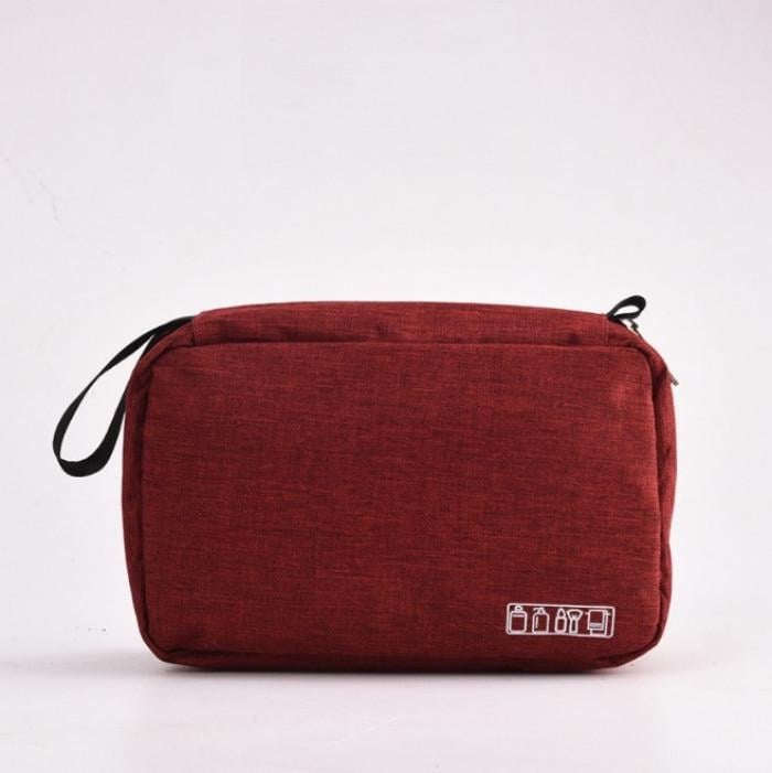 Косметичка раскладная дорожная с крючком Красный (ОКД-21-4)