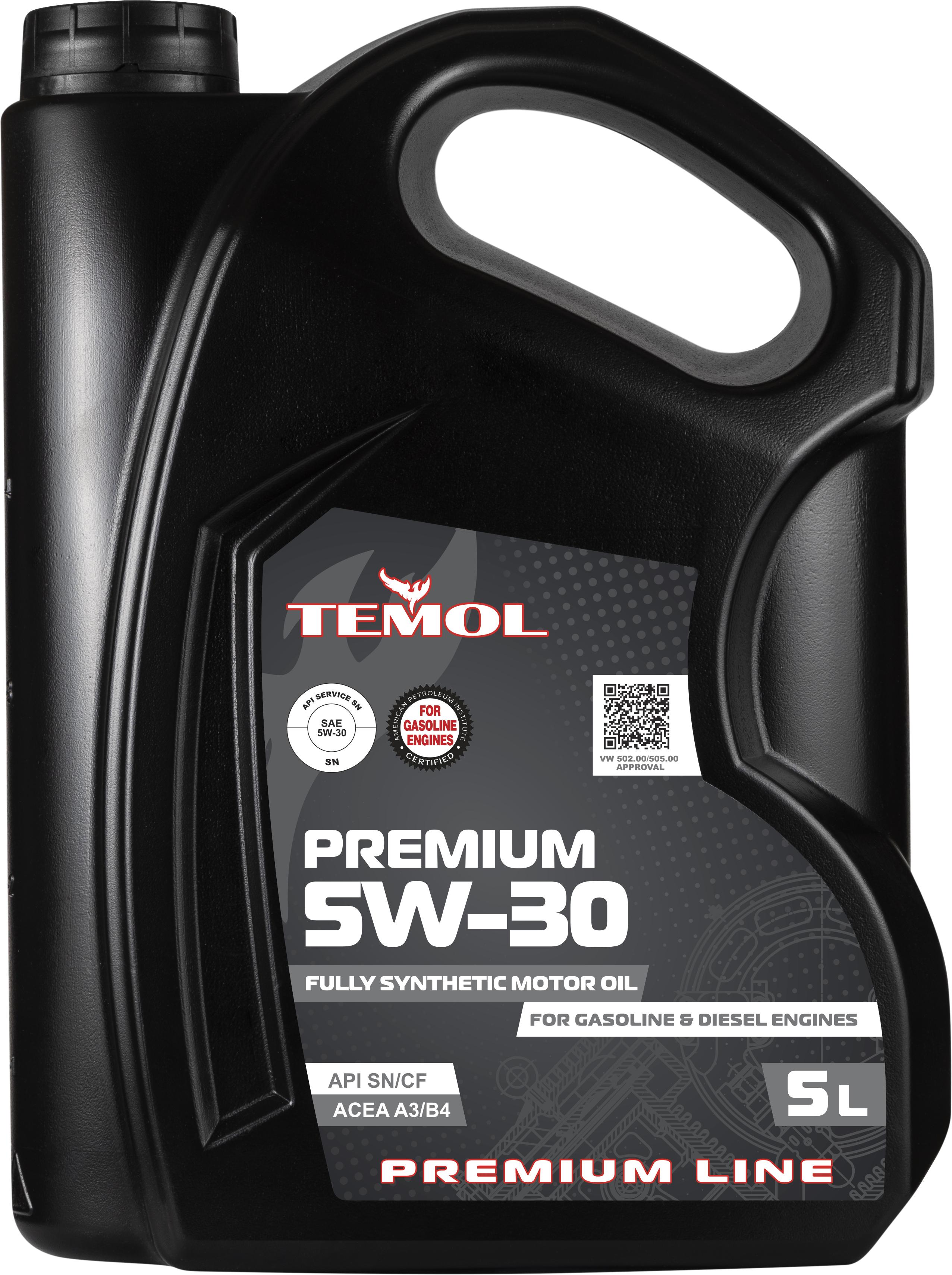 Моторна олива TEMOL PREMIUM 5W-30 5 л (T-P5W30-5L)