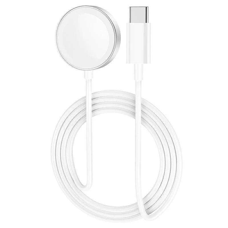 Зарядний пристрій бездротовий Hoco CW39C Wireless charger for iWatch Type-C White (00000068923_1)