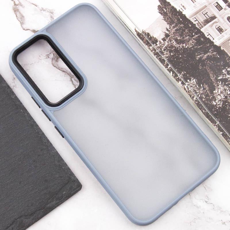 Противоударный Чехол Epik для Samsung Galaxy S20 FE Lyon Frosted TPU+PC Sierra Blue - фото 4