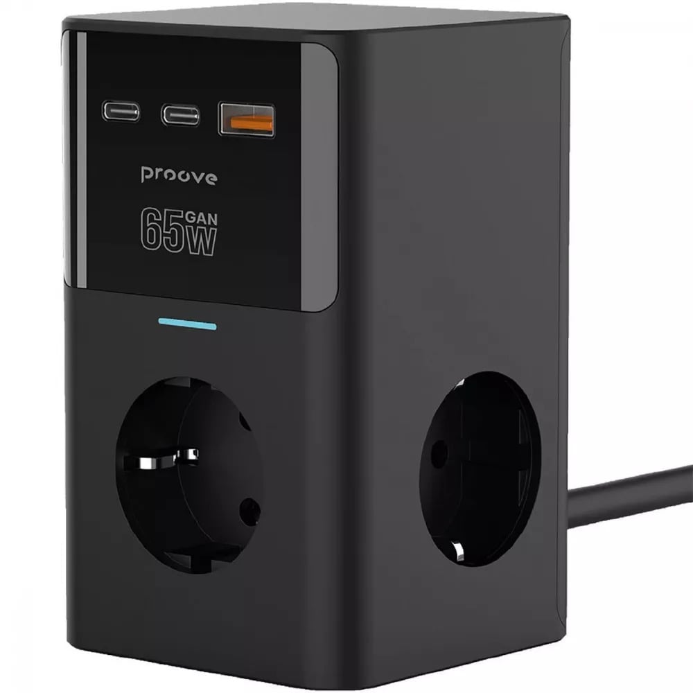 Мережевий фільтр Proove Power Cube 65 Вт Чорний (27317012) - фото 3
