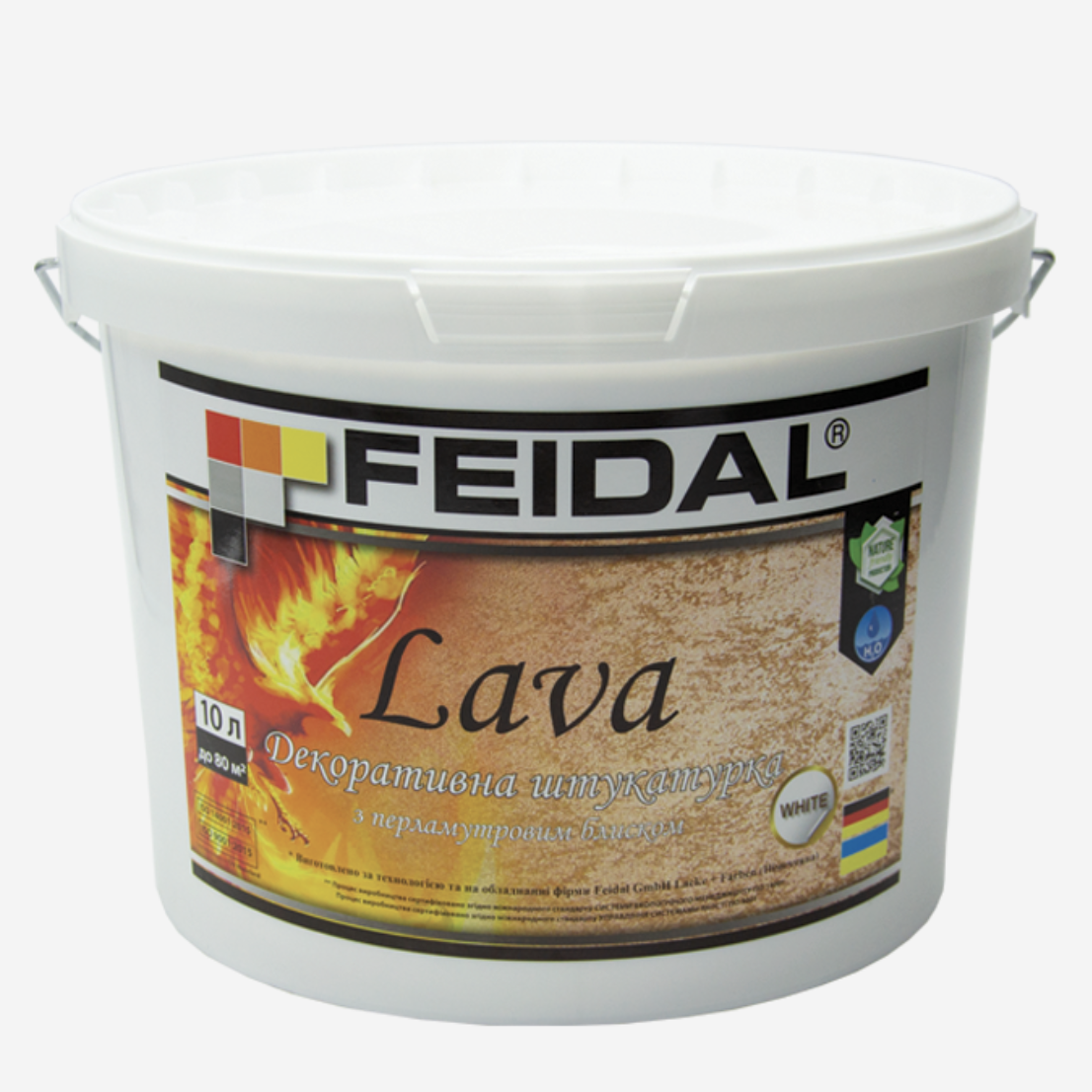 Краска декоративная интерьерная Feidal Lava 10 л Белый (27581648)