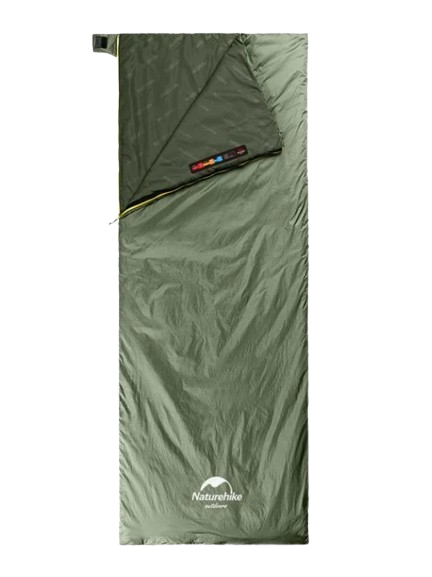 Спальник Naturehike Summer LW180 NH21MSD09 сверхлегкий правый 15 °C M Светло-зеленый (atlantmarket_63473)