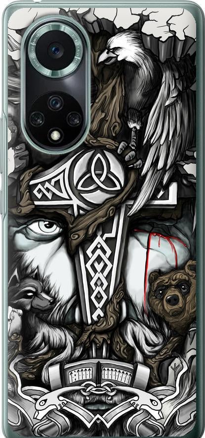 Чехол на Huawei Nova 9 Pro Тату Викинг (4098u-2503-42517)