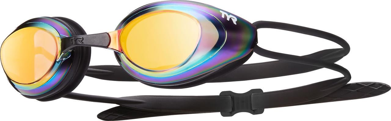 Очки TYR Black Hawk Racing Mirrored Gold/Metal Rainbow/Black (LGBHM)