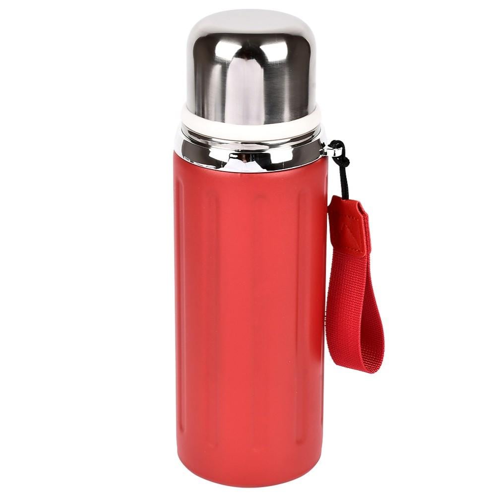 Термос с кнопочным дозатором и чашкой Stenson MT-5349-0.6 пластиковый с ручкой 600 мл Красный (713ce1f8) - фото 1 Термос с кнопочным дозатором и чашкой Stenson MT-5349-0.6 пластиковый с ручкой 600 мл Красный (713ce1f8) - фото 1