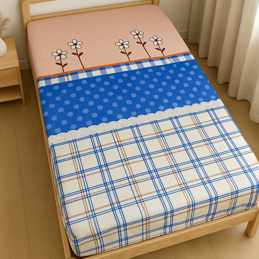 Простынь на резинке Классический бязь 180х200 см (G-1704Cf/WP/x180)