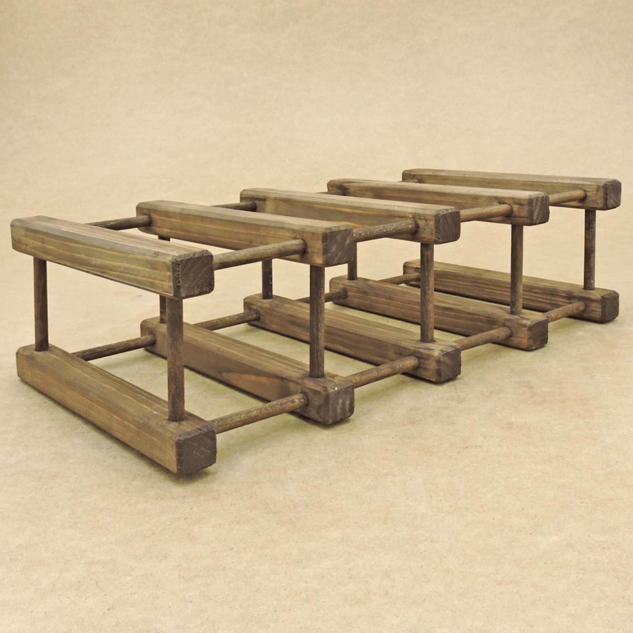 Полка для вина настольная Сенчури 4 Сепия (Впс-400308)