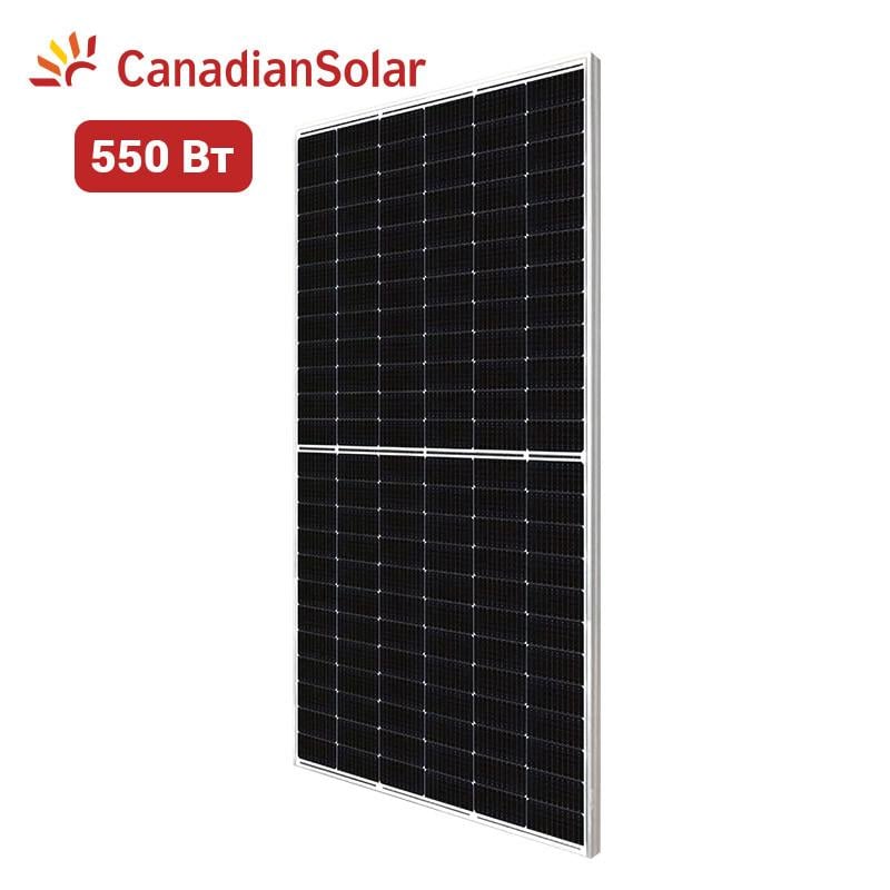 Батарея солнечная панель монокристаллическая Canadian Solar CS6W 550W Hiku 6 mono perc 550 Вт - фото 2