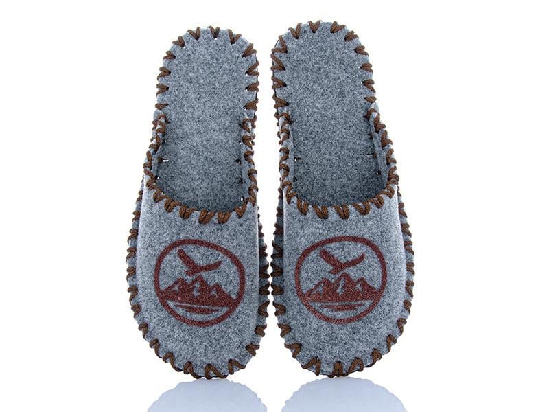 Капці фетрові чоловічі VENDS 318 р. 40-41 Сірий