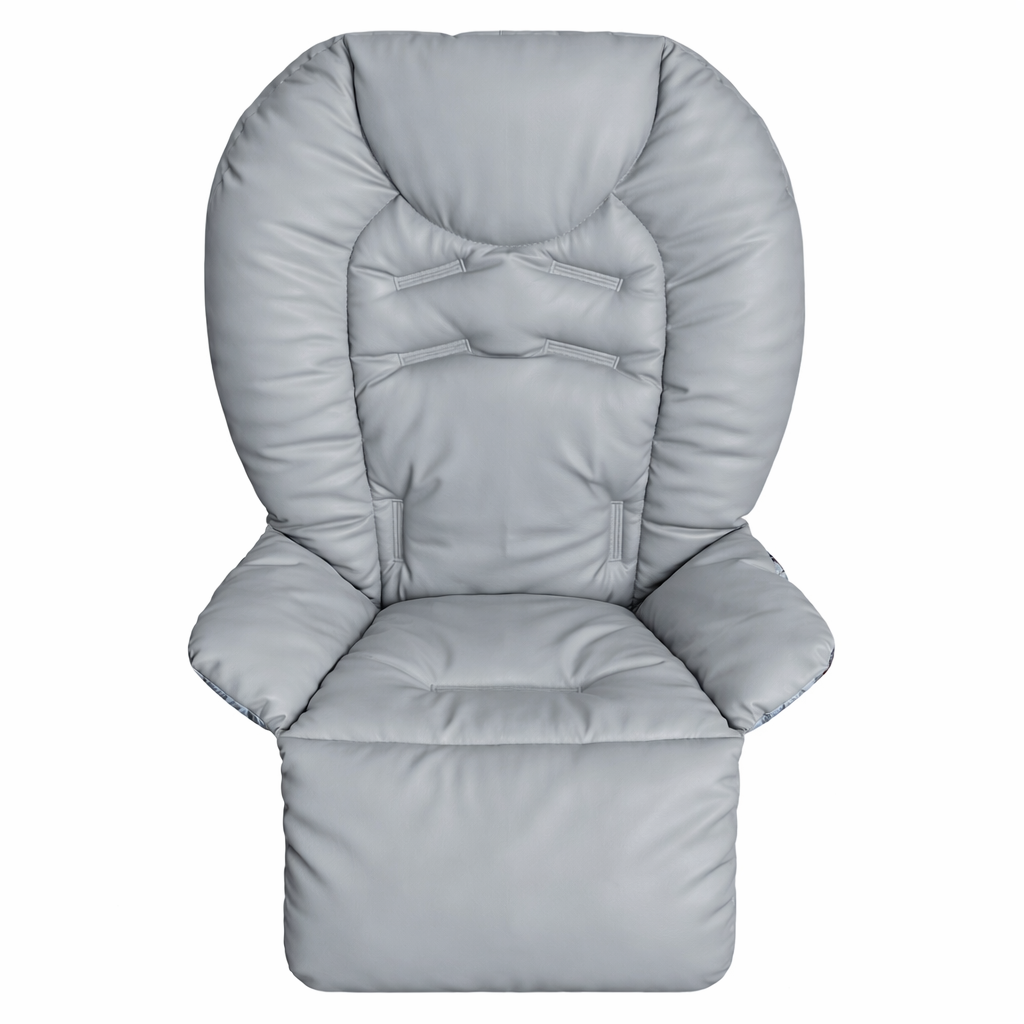 Чохол на стільчик для годування Chicco Polly 2в1 з екошкіри Сірий