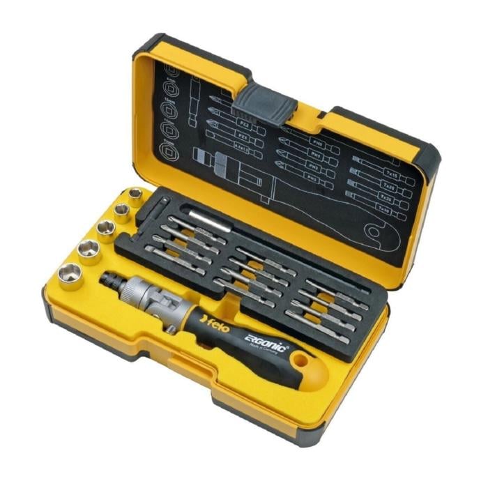 Набір Felo головок 7-13 мм та біт PH PZ Torx SL Ergonic K BOX 20 шт. 06072006 (14500)