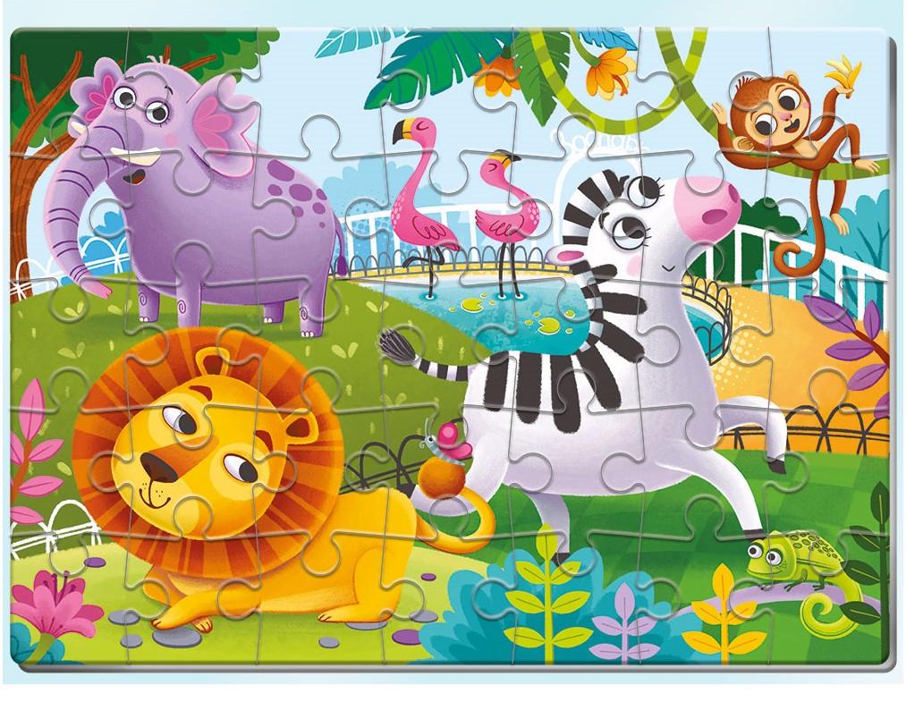 Пазли м'які Vladi Toys А4 Зоопарк 35 ел. (VT1102-25)