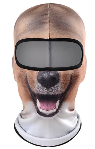 Балаклава Звіромаска 3D Собака весела 3 з флісом тепла One Size (623528334)