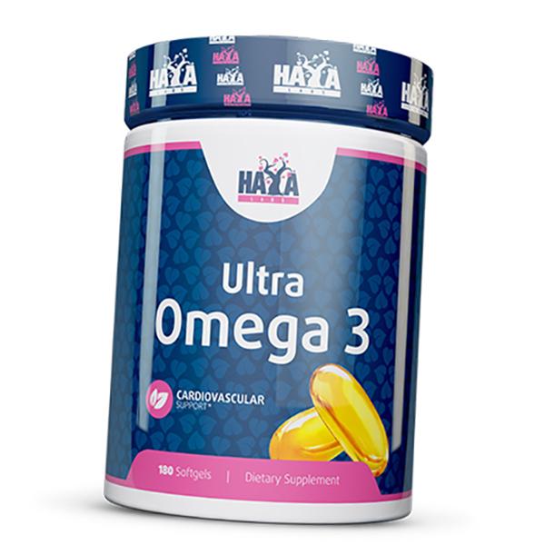 Омега 3 с витамином E Haya Labs Ultra Omega-3 180 гел. капс. (67405003)