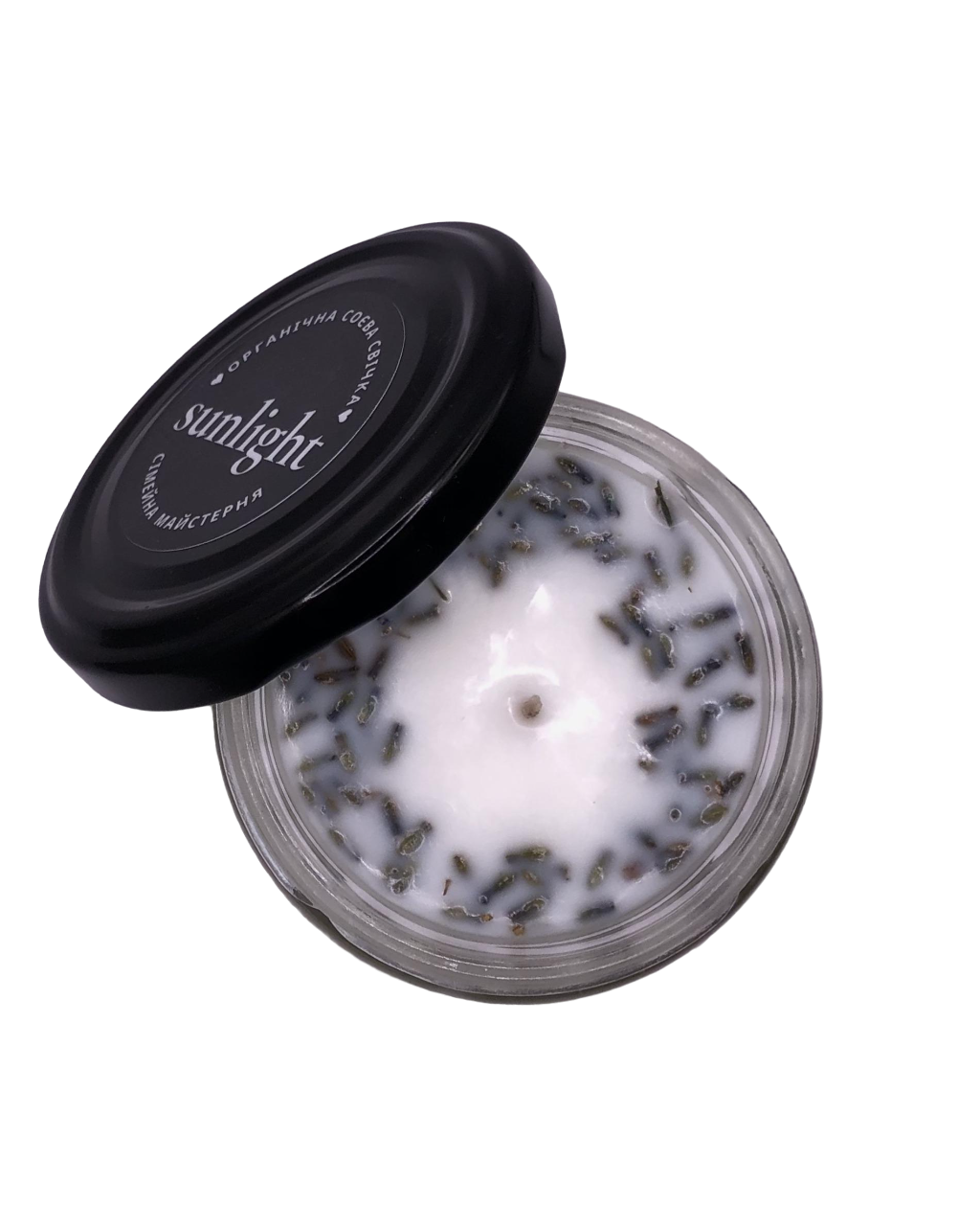 Свеча соевая Lavender с ароматом корицы 100 г 5 см