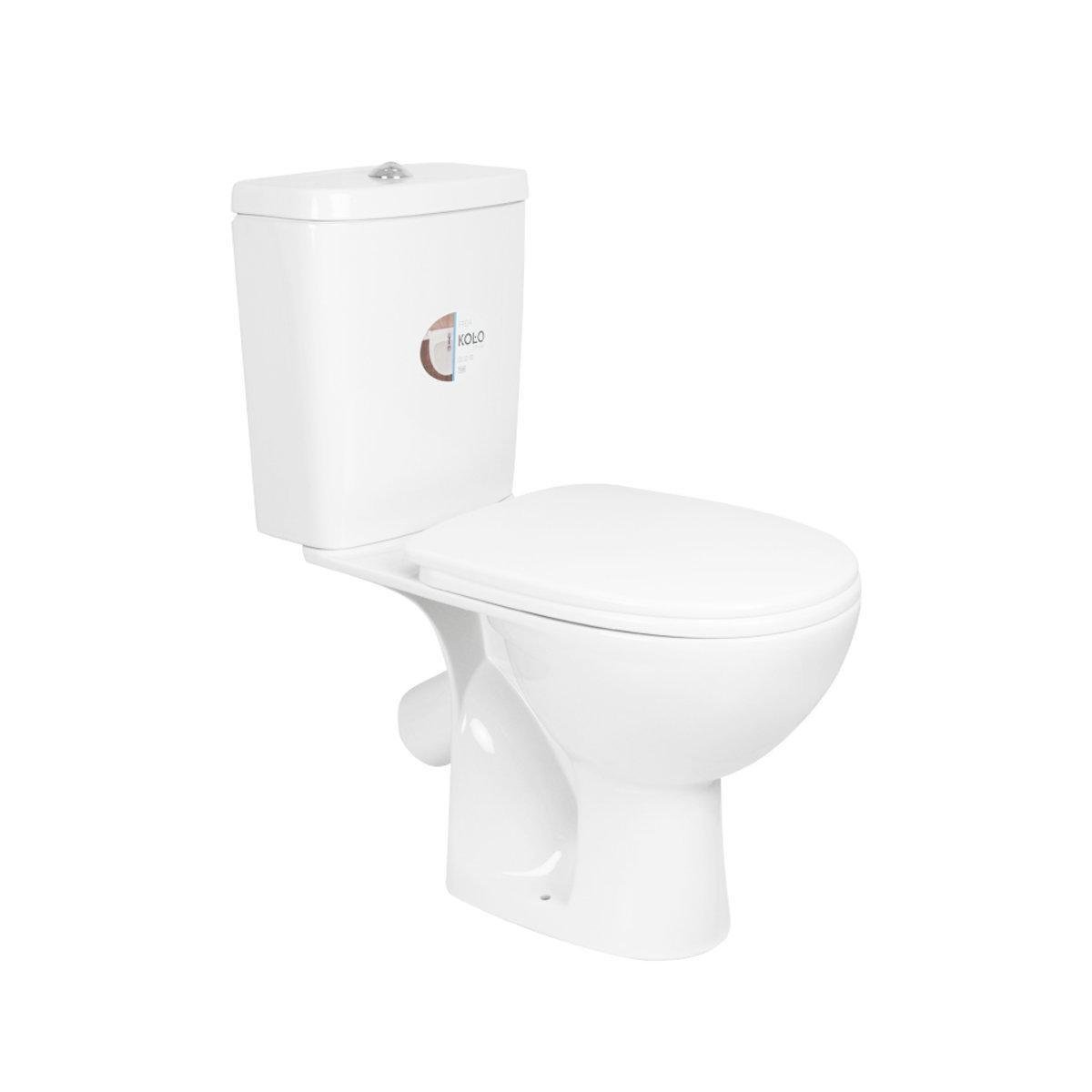 Унитаз-компакт Kolo Freja L79201 косой выпуск с сиденьем из полипропилена (SW-48439)