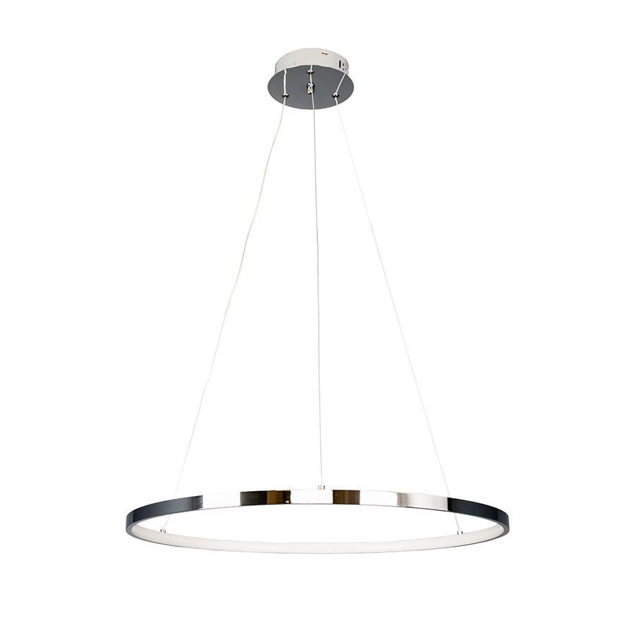 Люстра подвесная светодиодная Levistella 7529832-1 LED 600 кольцо с пультом Хром (2663108466)