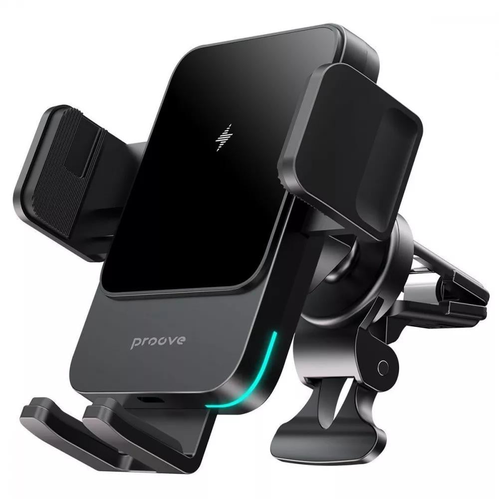 Держатель в авто Proove Sonic WHSN15002001 QI 15W Black (25441556) Держатель в авто Proove Sonic WHSN15002001 QI 15W Black (25441556)