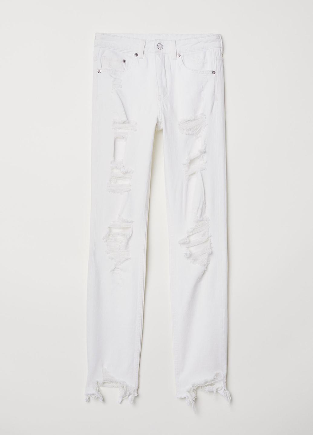 Джинсы женские H&M р. 33 Белый (413029008b45)