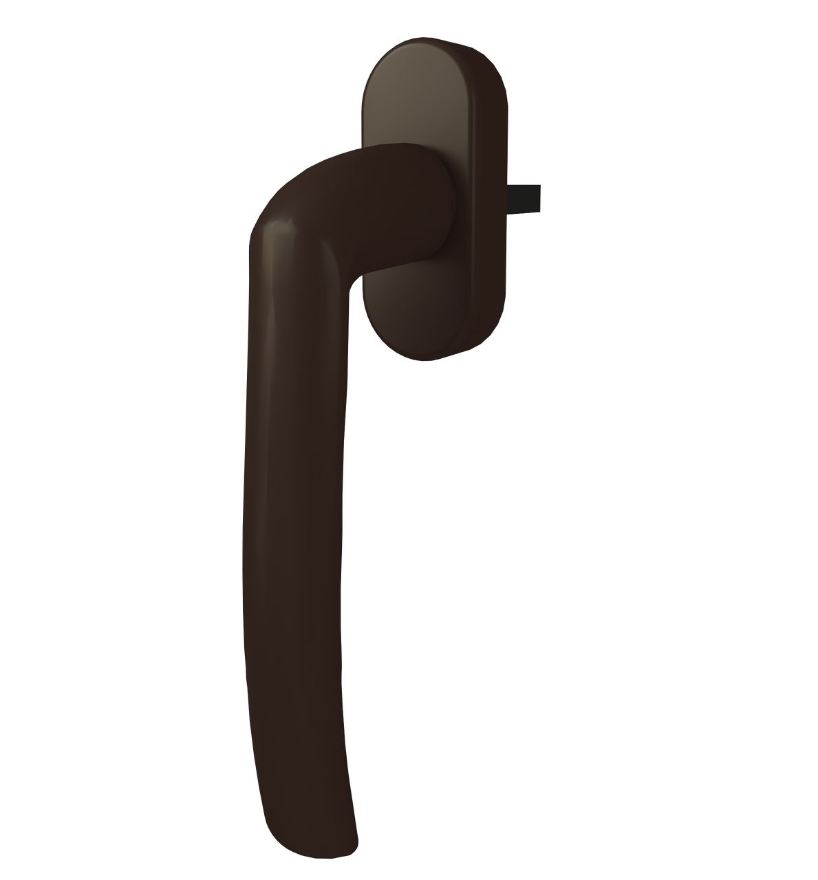 Ручка оконная ASTEX Kronos WH 001 Коричневый (WH 001/37 RAL8019)