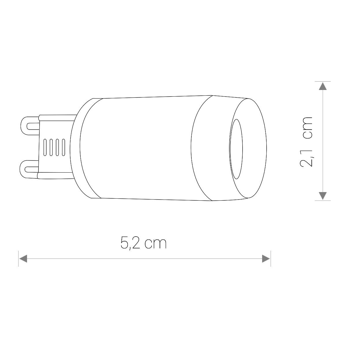 Лампа Nowodvorski 9173 Bulb G9 CN Led Lens 3W 3000K - фото 2