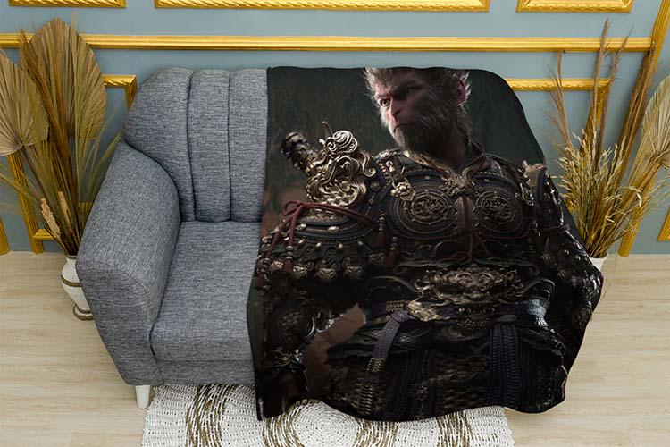 Плед Sun Wukong Protector Black Myth Wukong плюш двошаровий 150х210 см (114372-3)