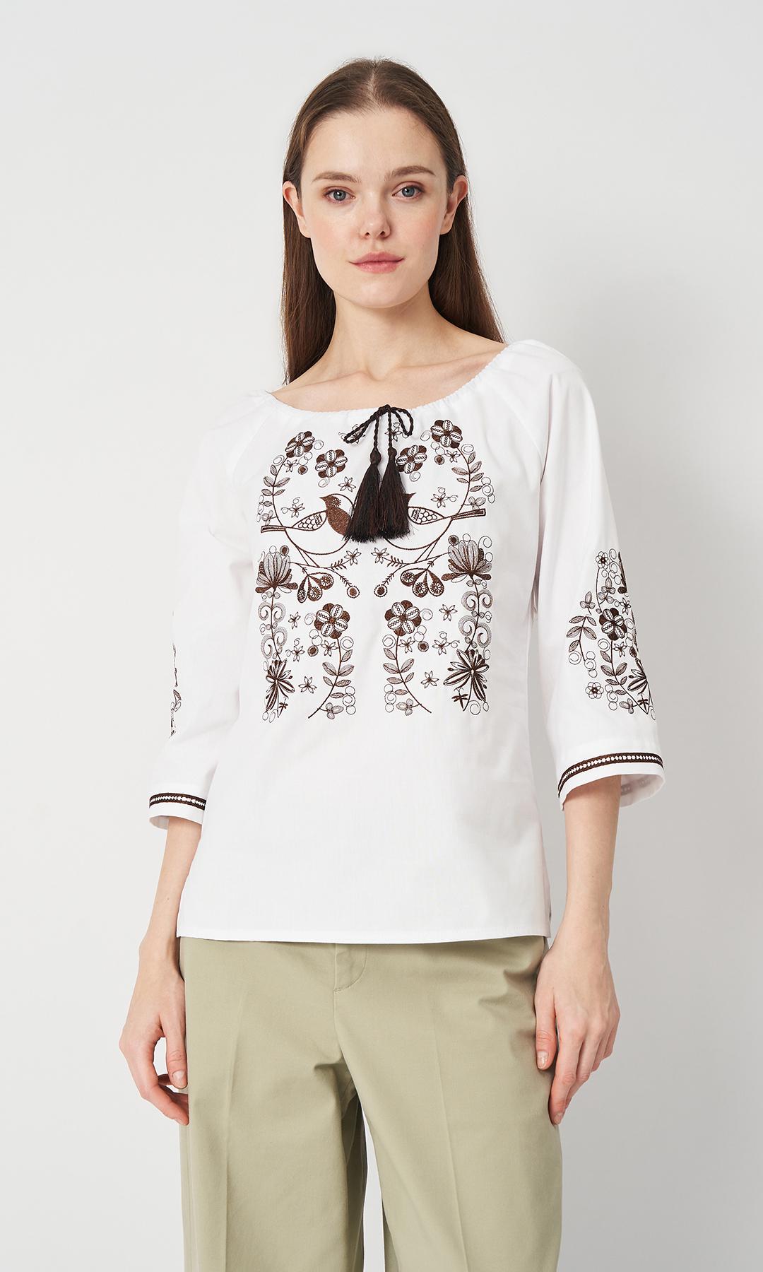 Вишиванка жіноча Вишиваночка р. 58 Білий (270-8)