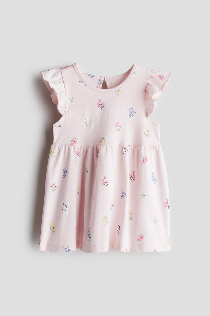 Платье H&M 1265912 Цветы 98 см Розовый