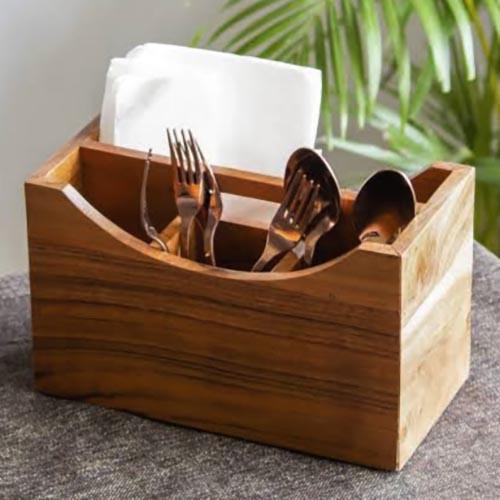 Подставка для столовых приборов из дерева Залата Охра (Псп-008104)