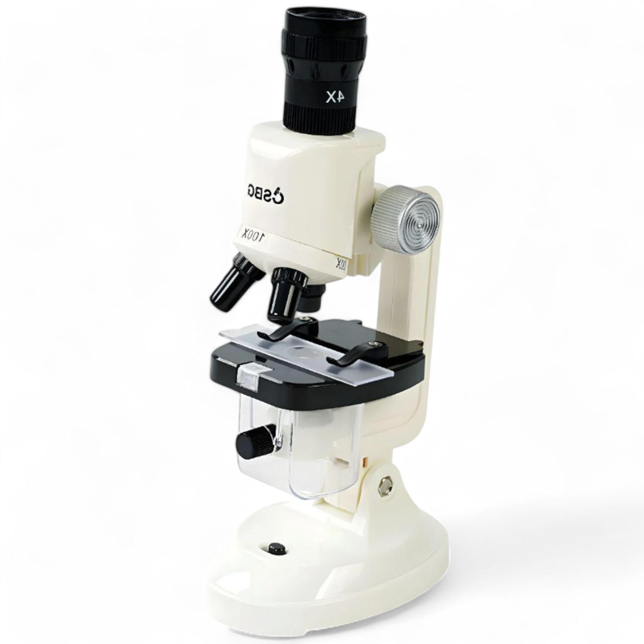 Мікроскоп для дітей BG 006 підсвічування/склашки та пляшечки для зразків/пінцет (155633)