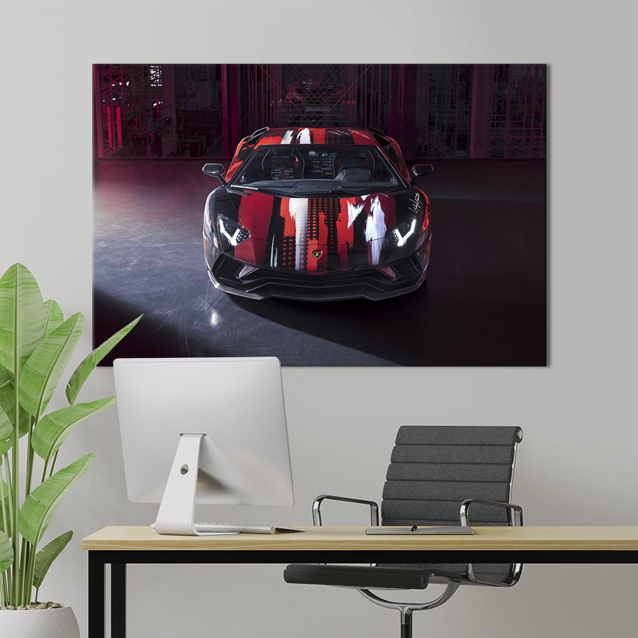 Картина на холсте Lamborghini Aventador S - Yamamoto 122x81 см (1268-1)