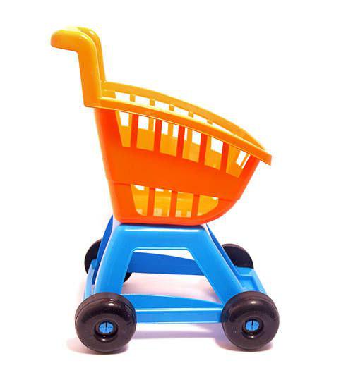 Дитячий візок для супермаркету Помаранчевий (27200) - фото 2 Дитячий візок для супермаркету Помаранчевий (27200) - фото 2