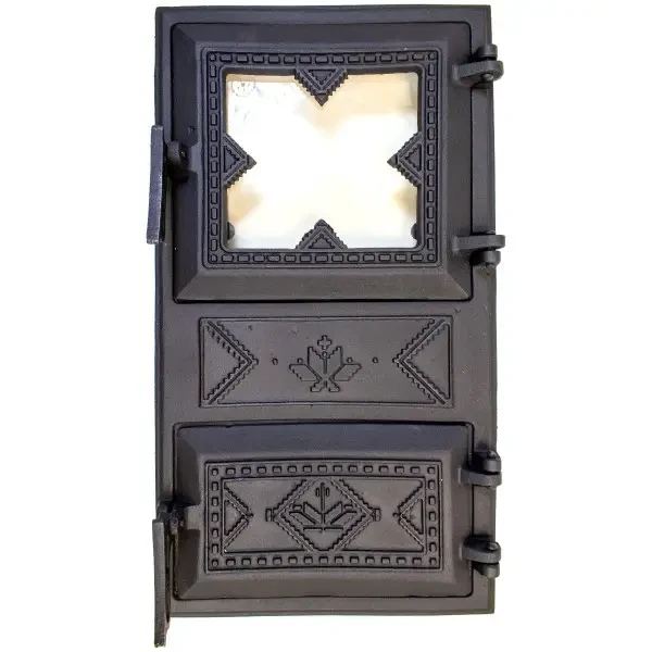 Дверцята пічні зі склом Вишиванка 270х490 мм - фото 5 Дверцята пічні зі склом Вишиванка 270х490 мм - фото 5