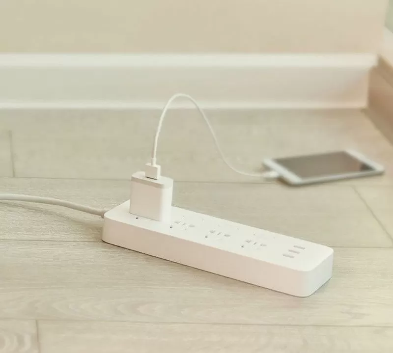 Фильтр-удлинитель MiJia Power Strip MJSWSKCXB-01QM NRB4023CN 4 розетки 3 USB-port сетевой 2 м White - фото 3