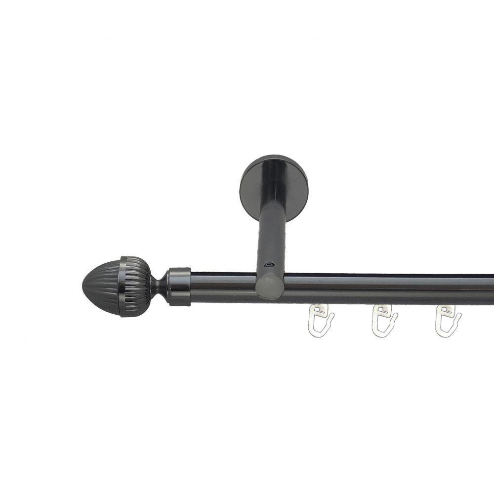 Карниз для штор Orvit Одеон однорядний профільний 16 см 200 см Онікс (6678606)