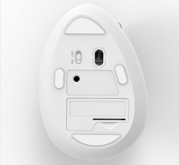 Мышь вертикальная Delux M618C RGB беспроводная с подсветкой White - фото 5 Мышь вертикальная Delux M618C RGB беспроводная с подсветкой White - фото 5