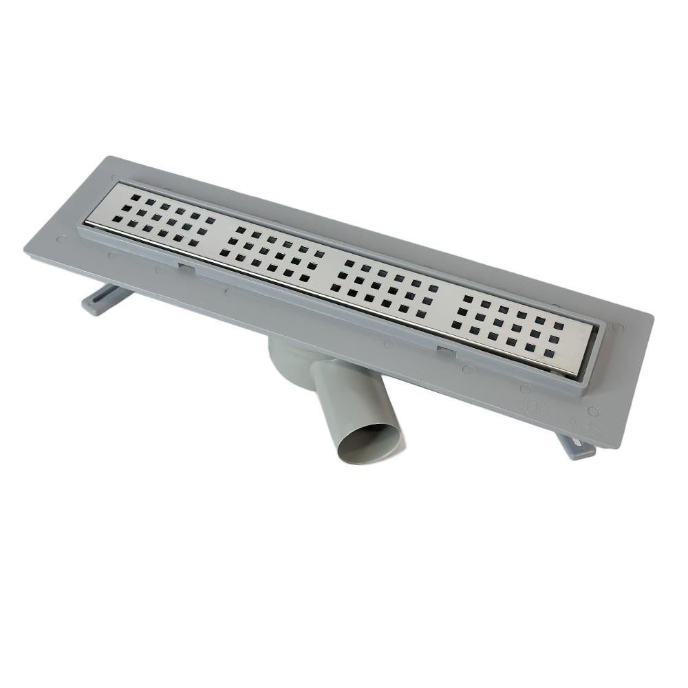 Трап душевой Sanpreis REVOLVE с поворотным сифоном горизонтальный решетка квадрат 40 см