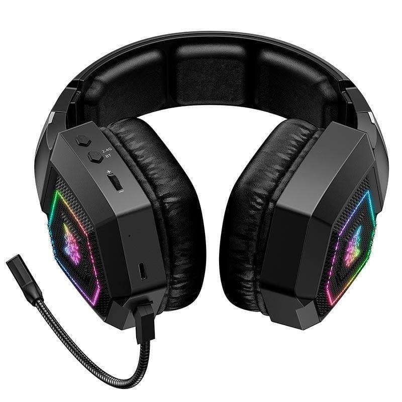 Наушники беспроводные игровая гарнитура ONIKUMA GT806 с подсветкой RGB Черный