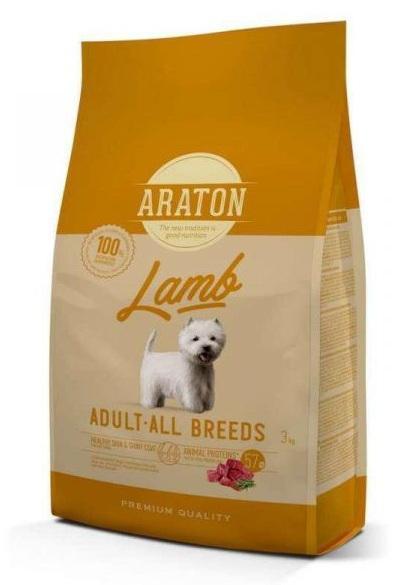 Корм сухой полноценный для взрослых собак ARATON LAMB All Breeds с ягненком 3 кг (ART45964)