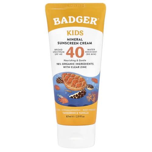 Солнцезащитное средство Badger Kids Mineral Sunscreen Cream SPF 40 87 мл (WSB-47117)