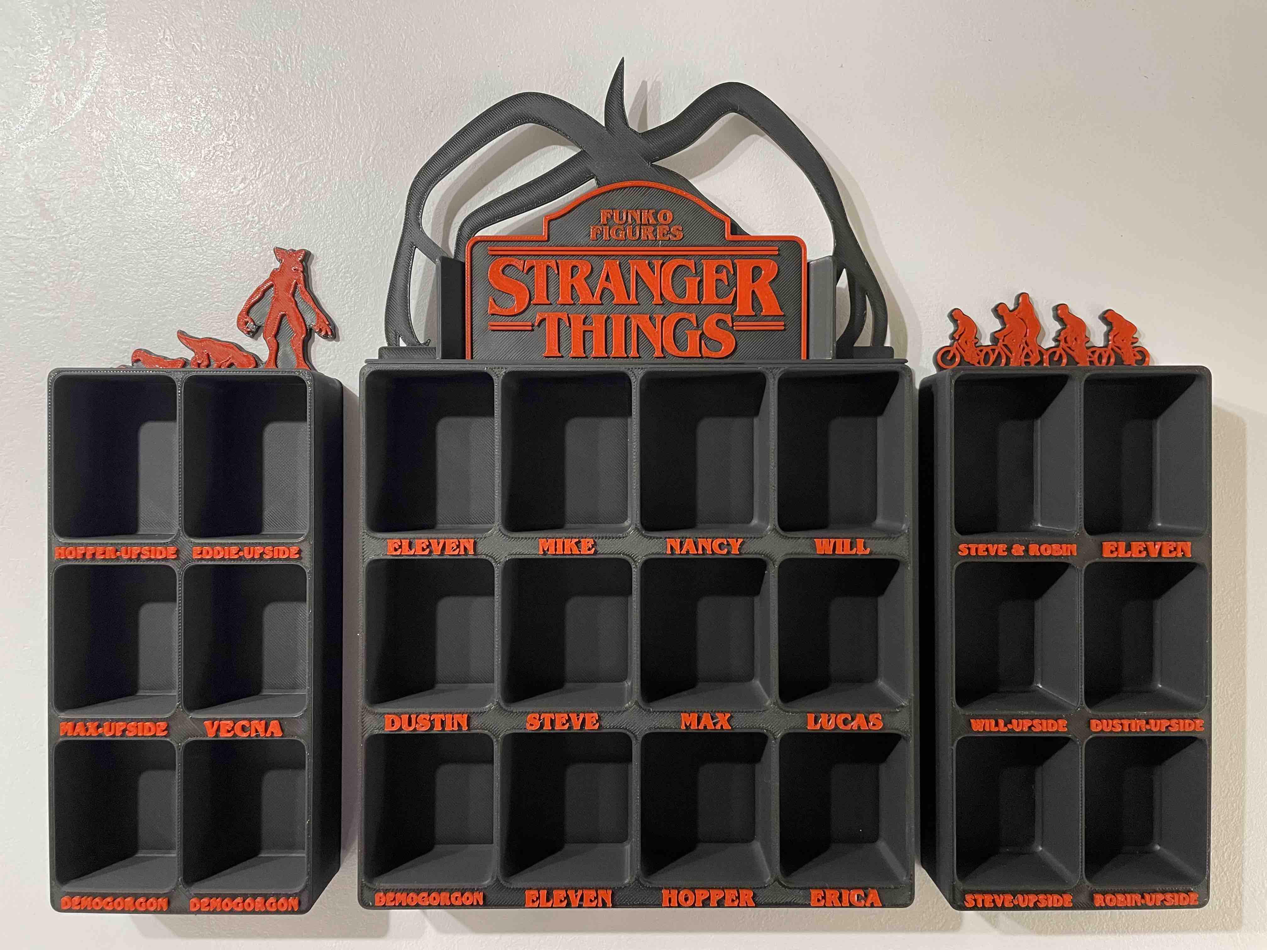 Полка-витрина для фигурок Stranger Things Kinder Joy Funko Pop для коллекции Удивительные чудеса 3D печать
