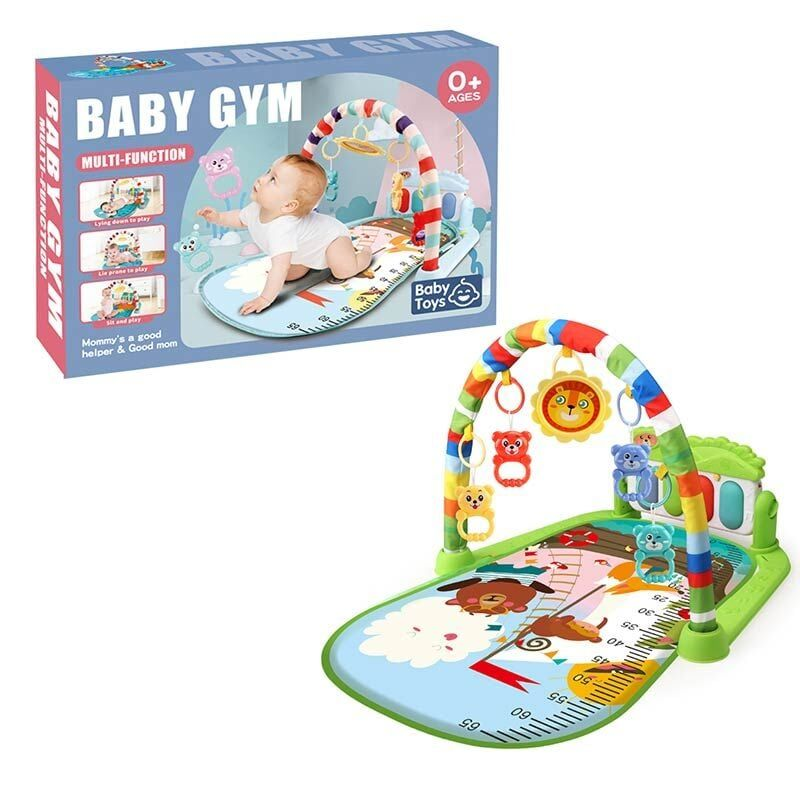 Развивающий коврик для младенцев с ростомером Зеленый (2472511947)